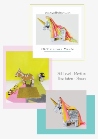 This Unicorn Pinata Is So Easy To Make And I Literally - Paper #8948176