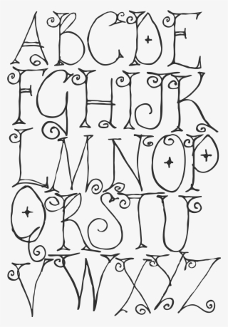 Hand Drawn Whimsical Font By Melanie Moor - Drawing #8948517