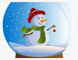 Snowman Clipart Painting - Transparent Snow Globe Clipart #8948980