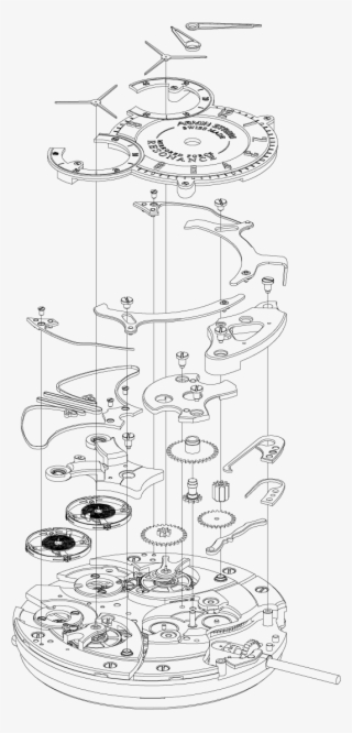 Before The Design Of The Caliber Can Be Seen On Screen, - Technical Drawing #8949113