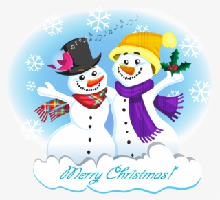 Snowman Free To Use Clipart - Two Snowman Clipart #8949342