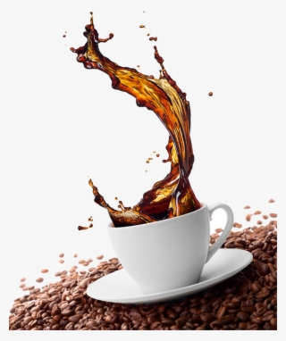 Coffee Cappuccino Effect Bean Splash Green Cafe Clipart - Coffee Splash Hd #8950267