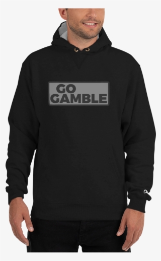 Black Go Gamble Logo Champion Hoodie - Sweatshirt #8950653