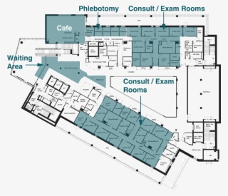 Floor Plan Outpatients And Cafe - Floor Plan #8950984