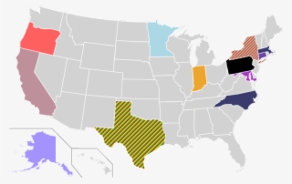 Presidential Candidate Home State Locator Map, 2004 - Team Robust #8951230