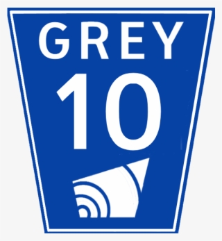 Grey Road 10 Sign - Sign #8952176