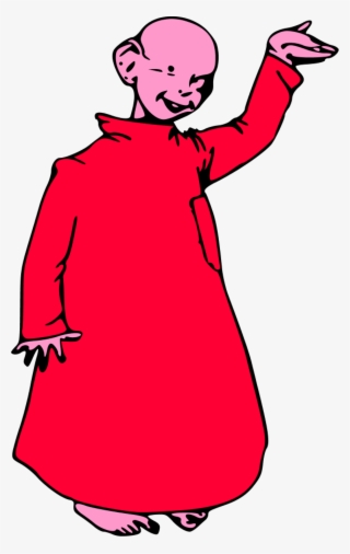 Bald Kid Wearing A Turbine And Waving - Yellow Kid #8952430