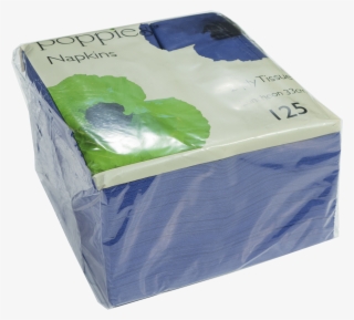 125 33cm X 33cm 2 Ply Blue Square Serviettes - Box #8953344