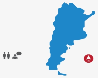 Flag Of Argentina Royalty - Mapa De Argentina Azul #8953844