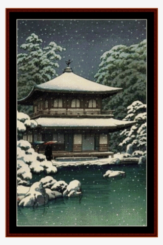 Snow At Ginkakuji - Kawase Hasui 1951 #8953849