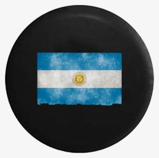 Distressed Argentina Flag Rv Camper Spare Tire Cover - Circle #8953892 Distressed Argentina Flag Rv Camper Spare Tire Cover - Circle #8953892