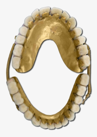 Gold Dentures Scream Gold Transparent Teeth - Jaw #8954565
