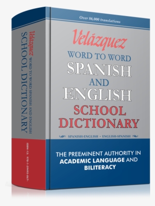 Velázquez Word To Word English And Spanish School Dictionary - Book Cover #8955030