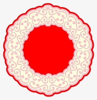 Heart Border For Doily - Circle #8955382