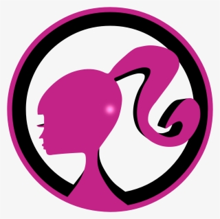 Barbie Pink Logo Images Png Barbie Head Symbol - Logo De Barbie Png #8956380