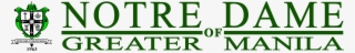 Notre Dame Of Greater Manila Logo - Hellyer #8956932
