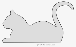 Cat Lying Down Cat Silhouette, Pattern, Stencil - Cat #8957714