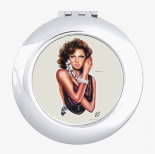 Delilah Pinup Compact Mirror - Circle #8959268