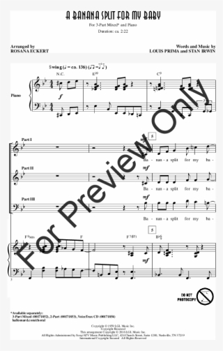 A Banana Split For My Baby Thumbnail - Million Dreams Musescore 4 #8960438