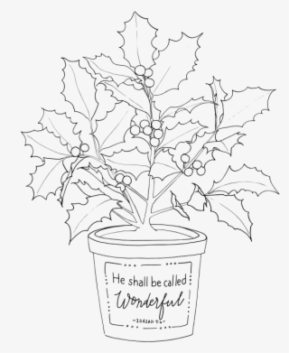 2018 Christmas Poinsettia - Potted Plants Clipart Black And White #8960481 2018 Christmas Poinsettia - Potted Plants Clipart Black And White #8960481