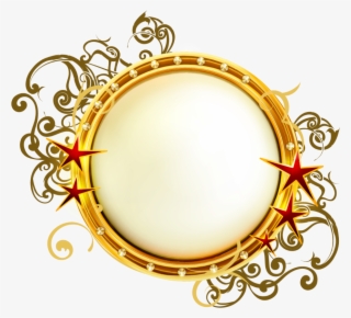 Mq Yellow Stars Light Glow Frames Border Borders - Besloten Feest #8960873