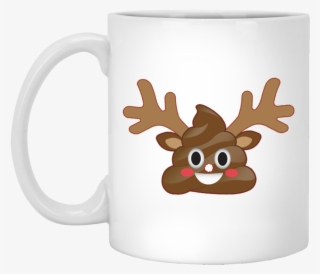 Funny Christmas Emoji Poop Reindeer - Eye Roll Emoji Christmas #8960878