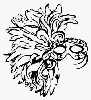 Mardi Gras Mask - Tagetes Patula #8963302