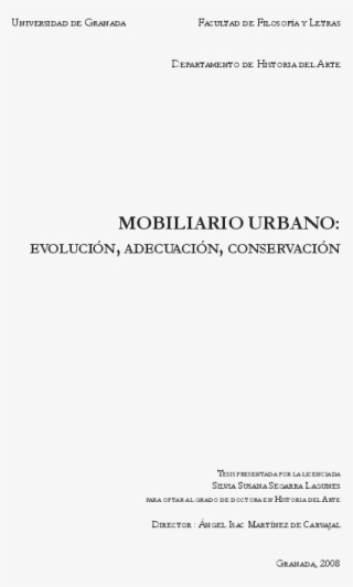Mobiliario Urbano Evolución Adecuación Conservación - Document #8963766