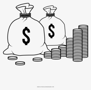 Paginas Para Colorear Paginas Para Colorear Paginas - Bolsa De Dinero Dibujo Para Colorear #8964048