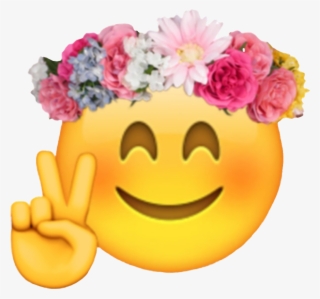 Emoji Sticker - Emoji With Flower Crown #8964516