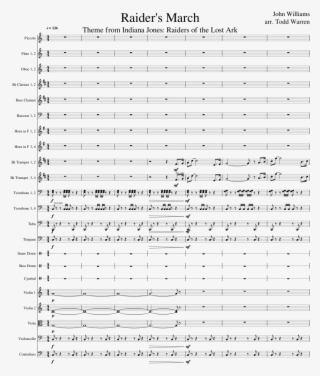 Raider's March Indiana Jones Completa - Indiana Jones Flute Sheet Music #8964568