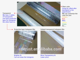 Transparent Hologram Film - Plywood #8965940
