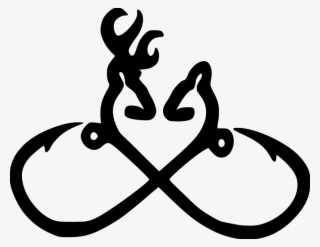 Love Fish Hook - Buck And Doe Heart #8966946