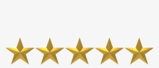 Five-star - 5 Golden Stars Png #8967215