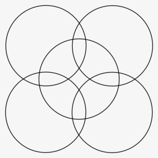 Flower Of Life Square 085 5 Circle - Circle #8967254