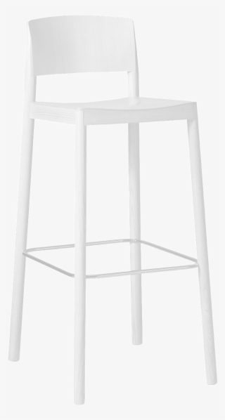 Grace Barstool High White - Barstol Trä Med Ryggstöd #8967377