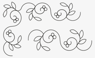 #60003 Berry Vine Park Border 2″ Width By Anne Bright - Line Art #8967604