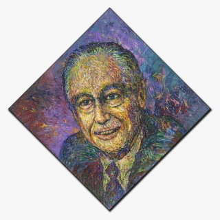 The Completed Portrait, Painted With 3d Fabric Paint - Mosaic #8967666