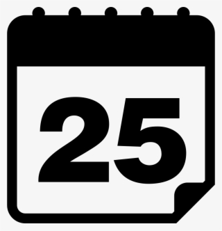 Png File Svg - Calendar 25 Icon Png #8967760