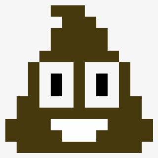 Emoji Poop - Minecraft Poop Emoji Pixel Art #8968138