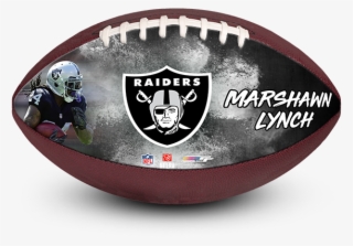 Full Size Hand Stitched Football With Synthetic Leather - Oakland Raiders #8969017