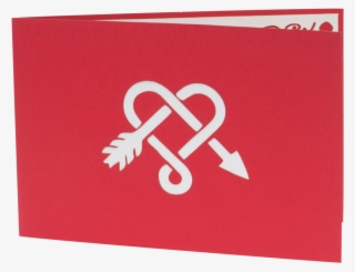 Red Heart Valentines Day Pop Up Card #8969139