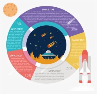 Clipart Transparent Download Illustration Rocket Launch - Infográfico De Saturno #8969826