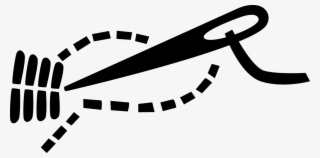 Vector Illustration Of Dressmaker Seamstress Sewing - Agulha Com Linha Png #8970166