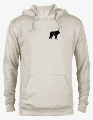 Black Wolf Terry Hoodie - Sweatshirt #8970702