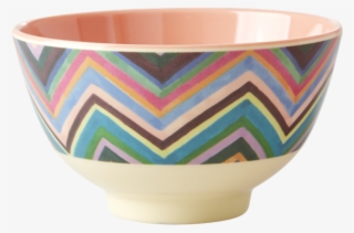Zig Zag Print Small Melamine Bowl By Rice Dk - Bowl #8971278