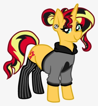 Piercing Clipart Coloured Hair - Cartoon #8971836