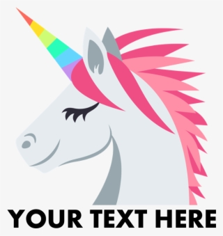 Emoji Unicorn Personalized Tote Bag - Unicorn Face From Side #8972009