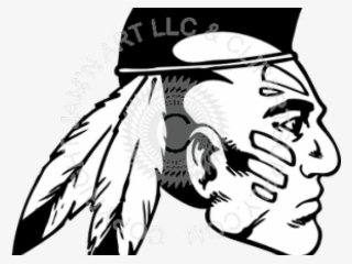 Mohawk Clipart Indian - Indian Head Png #8972948
