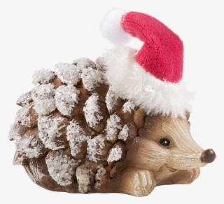 Hedgehog With Cap, Laid - Christmas Hedgehog Png #8973921
